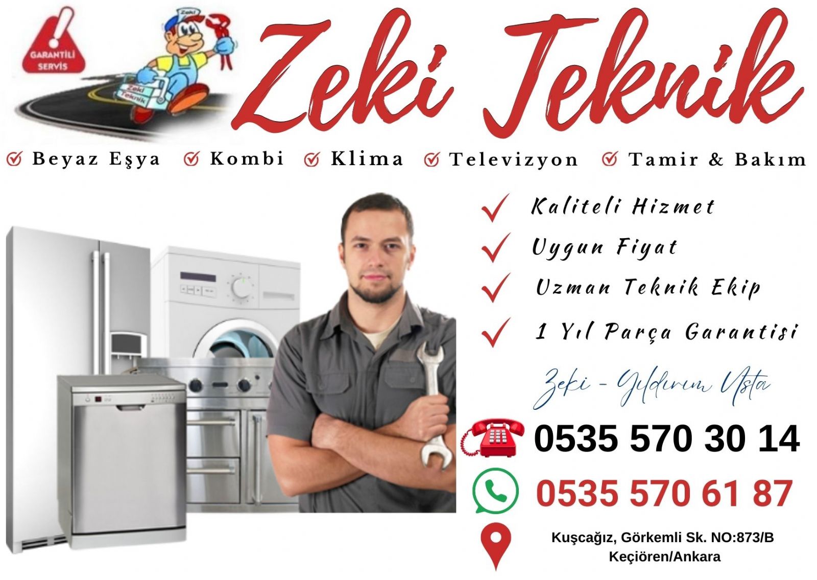 Kuşcağız Beyaz Eşya Servisi